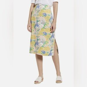 J-Crew silk floral skirt.